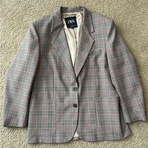 Zara Oversized Plaid Blazer - Women’s Size Large